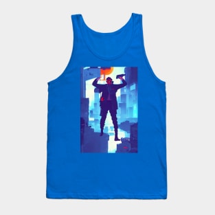 Cyberpunk netrunner Tank Top